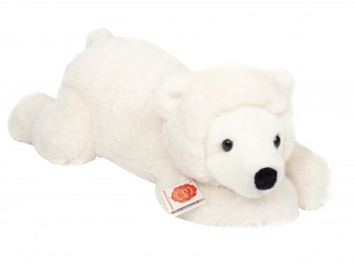 Hermann Teddy Stuffed Animal Polar Bear Lying 45cm