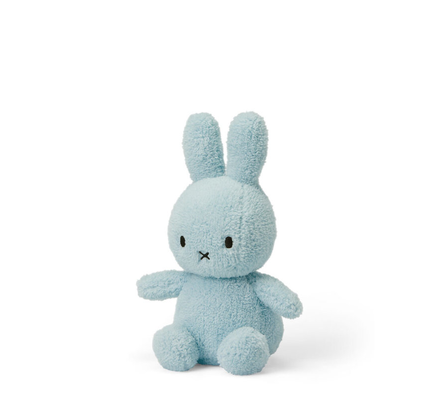 Knuffel Sitting Terry Light Blue 23 cm