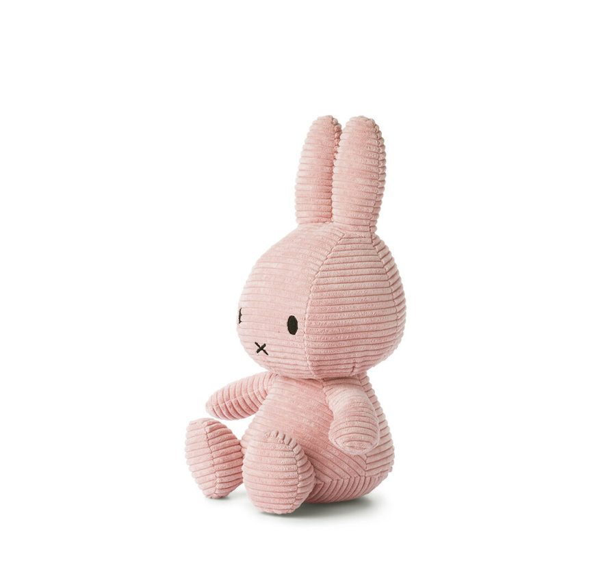 Knuffel Sitting Corduroy Pink 33 cm