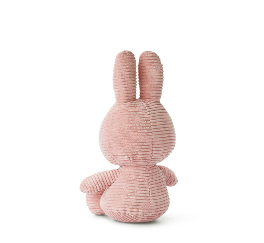 Miffy Sitting Corduroy Pink - 33 cm - 13"