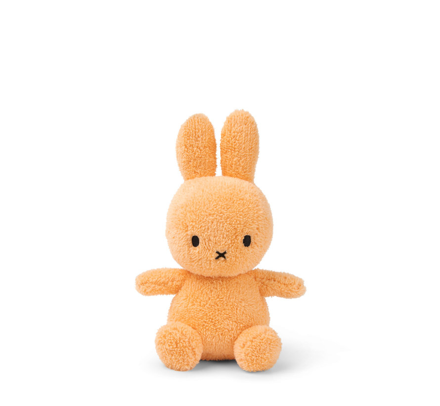 Knuffel Sitting Terry Soft Orange 23 cm