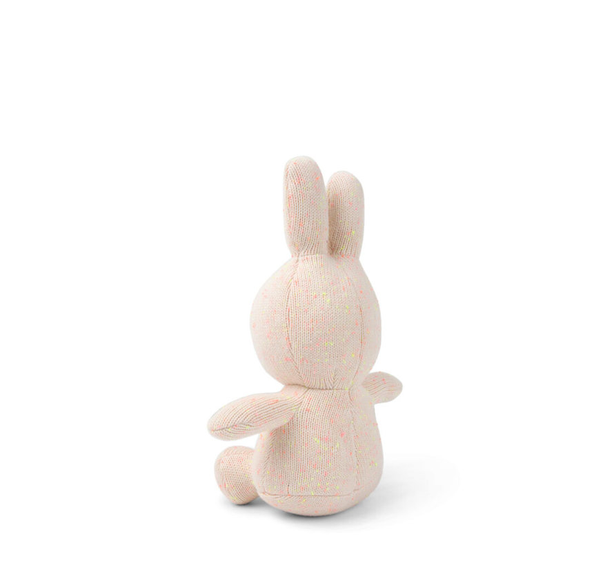 Miffy Sitting Organic Cotton Pink/Yellow melange - 23 cm - 9"