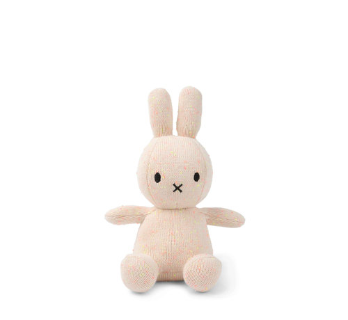 Nijntje Knuffel Sitting Organic Cotton Pink Yellow melange 23 cm