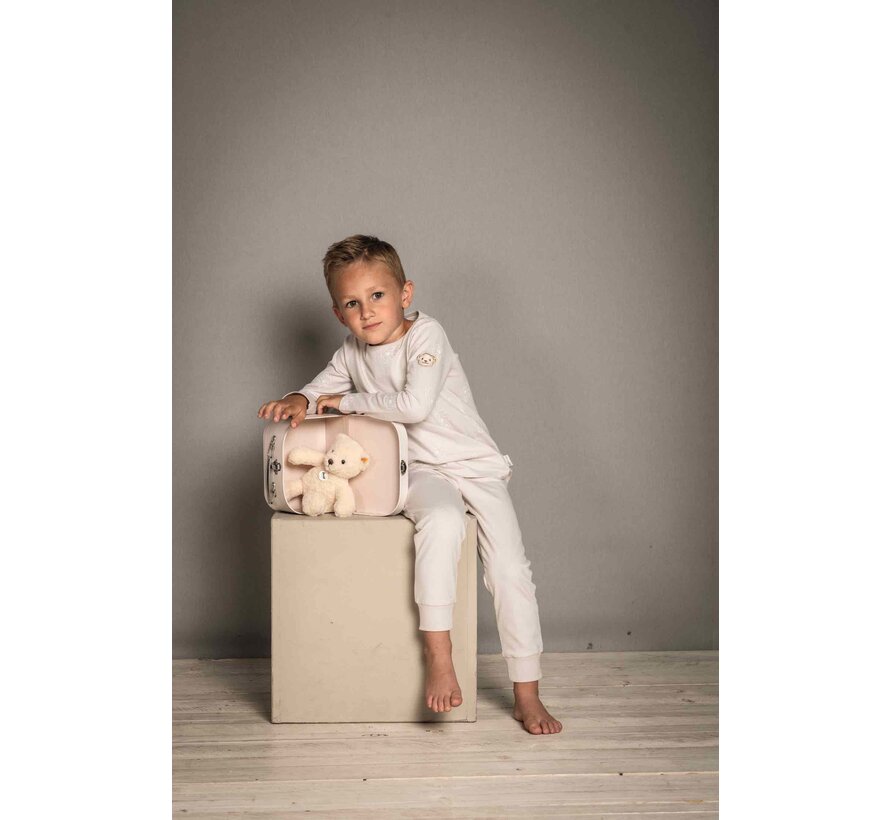 Mila Teddy bear 21 vanilla in suitcase