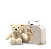 Steiff Mila Teddy bear 21 vanilla in suitcase