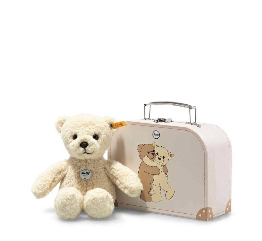 Mila Teddy bear 21 vanilla in suitcase