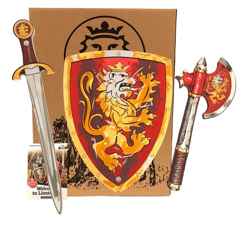 Liontouch Edele Knight Set Sword/Shield/Axe Red