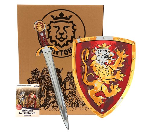 Liontouch Edele Ridder Set Zwaard en Schild Rood