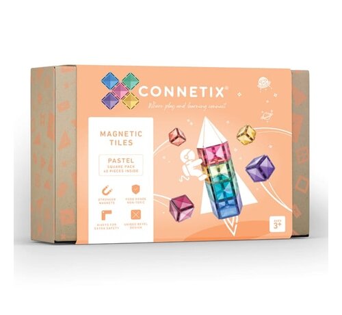 Connetix Magnetische Tegels Pastel Square 40 pcs