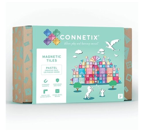 Connetix Magnetic Tiles Pastel Creative 120 pcs