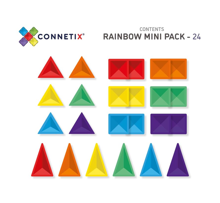 Magnetic Tiles Rainbow Mini 24 pcs