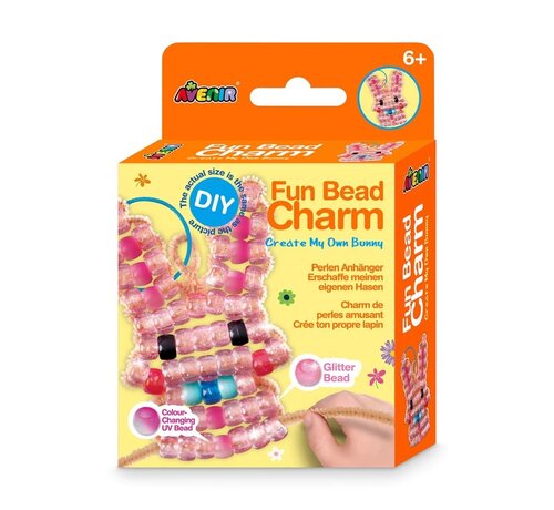 Avenir Fun Bead Charms Kralen met Glitter Konijn