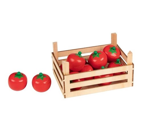 GOKI Tomaten in Kistje Hout
