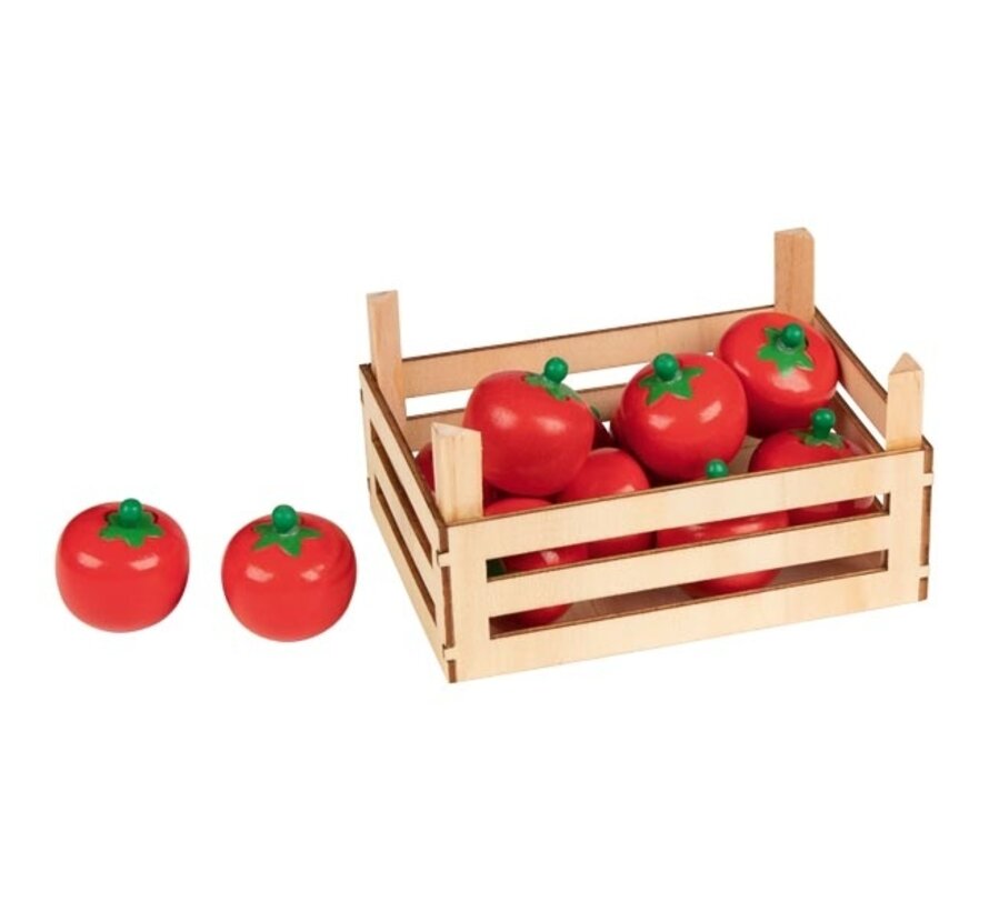 Tomaten in Kistje Hout