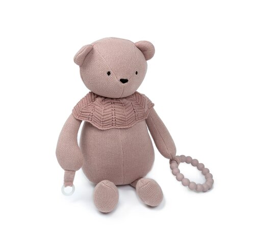 Smallstuff Activity Bear Knitted Soft Pink-Powder