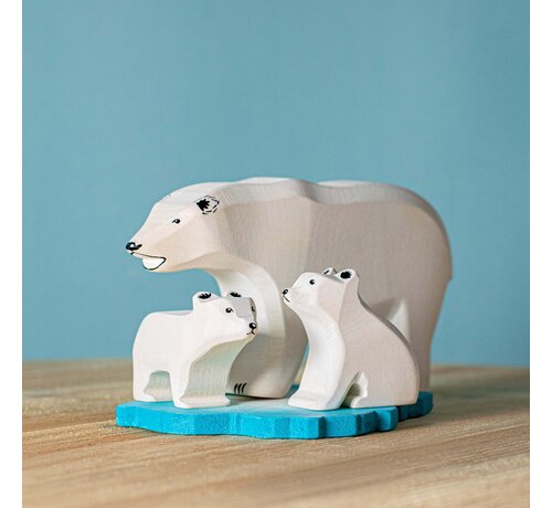 bumbu toys Polar Bears on Ice Floe Set 4-pcs