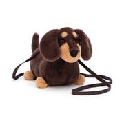 Jellycat Knuffel Tas Hond Otto Sausage Dog Bag