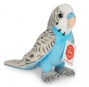 Hermann Teddy Soft Toy Budgie Blue 13cm