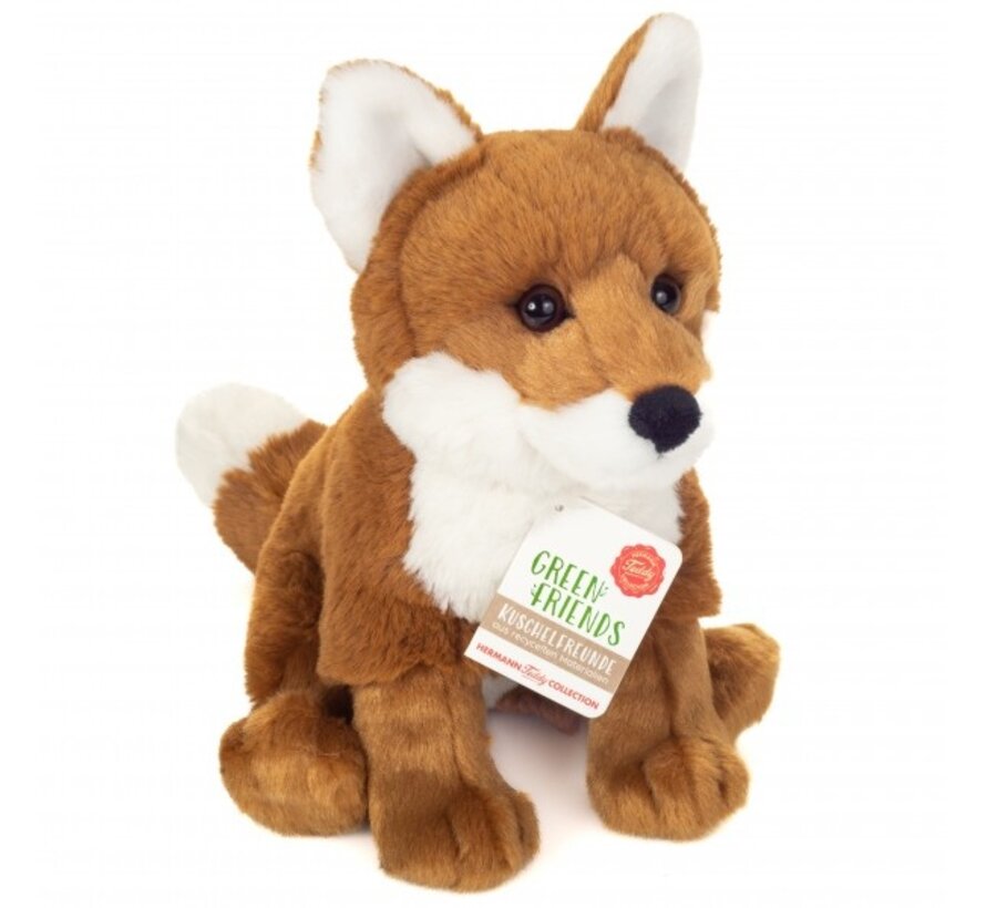 Soft Toy Fox Sitting 20cm