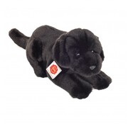 Hermann Teddy Knuffel Hond Labrador Zwart Liggend 30cm