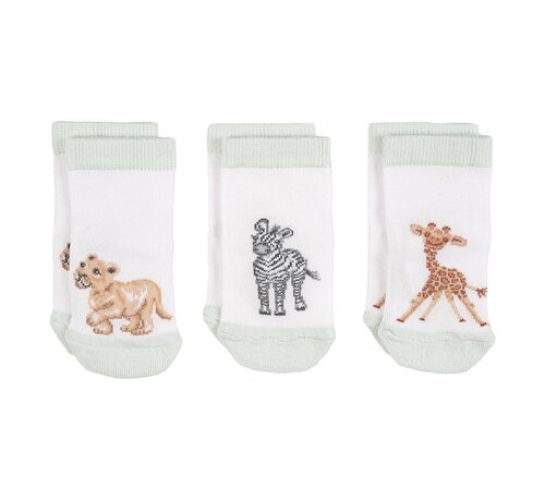 Wrendale Designs Little Savannah Baby Socks Set - 6-12 Months