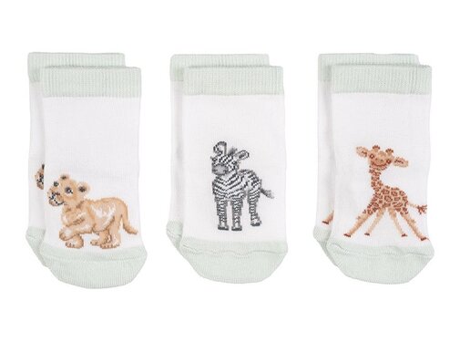 Wrendale Designs Little Savannah Baby Socks Set - 6-12 Months