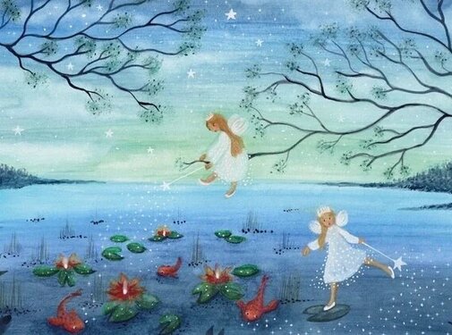 Bijdehansje Postkaart Waterfairies