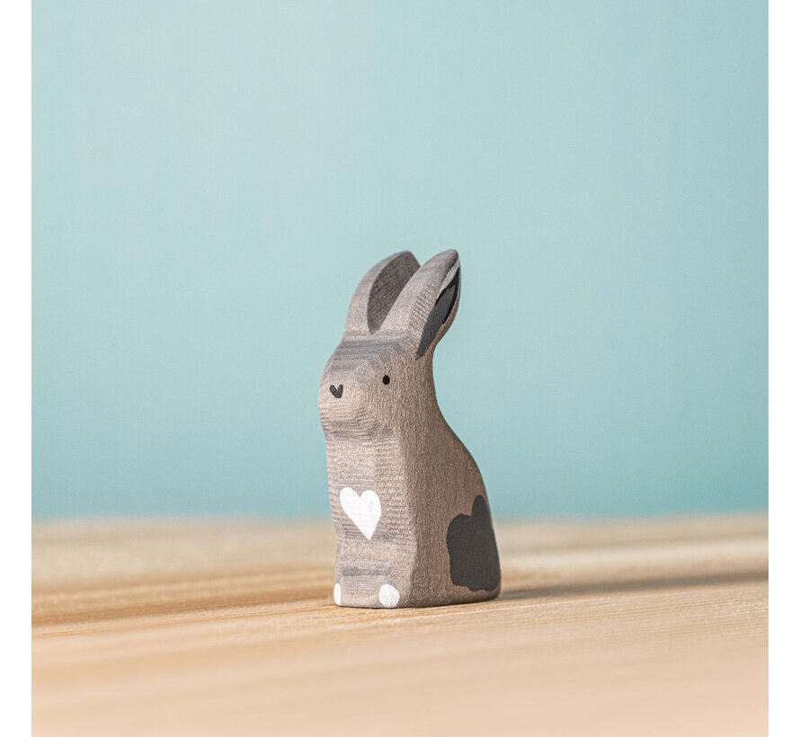 Grey Sitting Rabbit