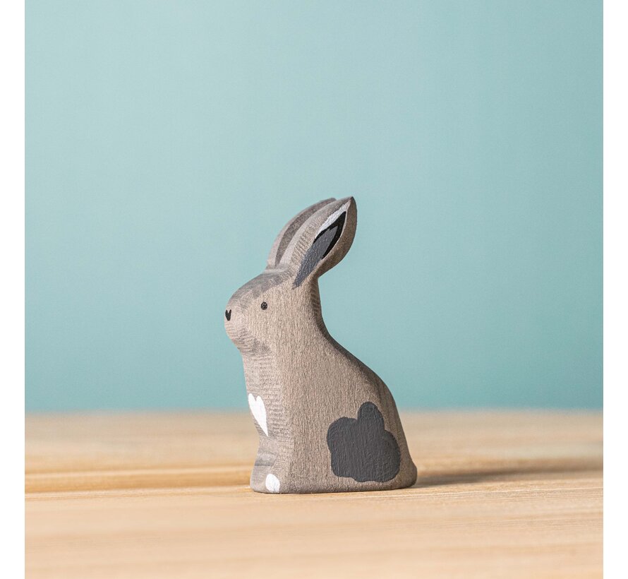 Grey Sitting Rabbit