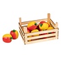 Apples in fruit crate