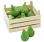 Pears in fruit crate