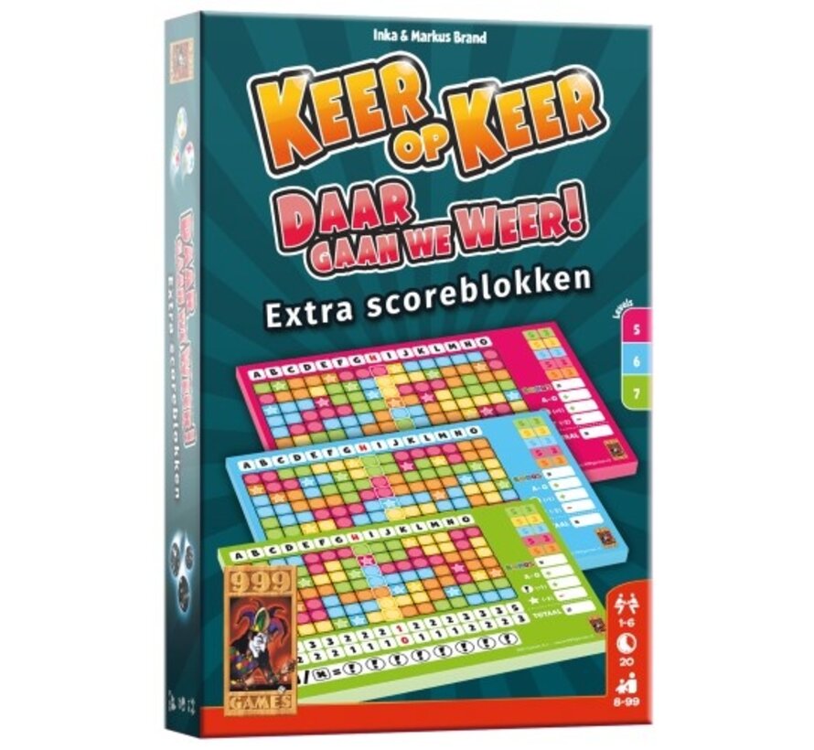 Scoreblokken Keer op Keer 3 Stuks Level 5, 6 en 7