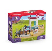 Schleich Speelset Paardenbox met Merrie en Veulen