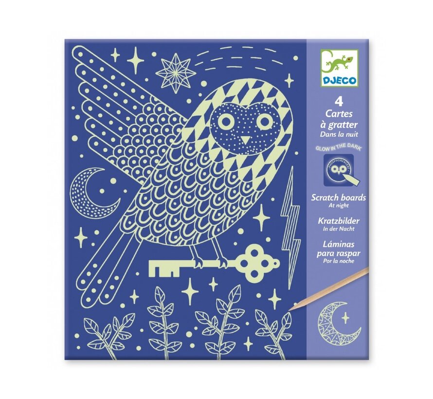 GLOW IN THE DARK SCRATCHCARDS - At night - FSC Mix (Packaging)
