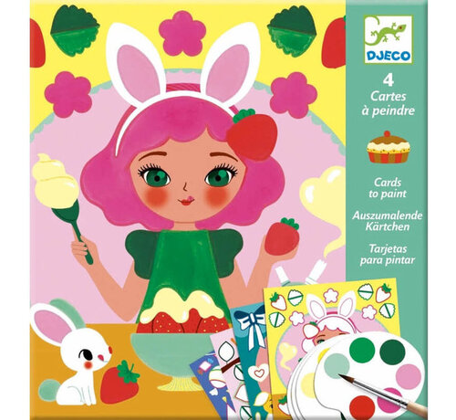 Djeco CARDS TO PAINT - Snack Time