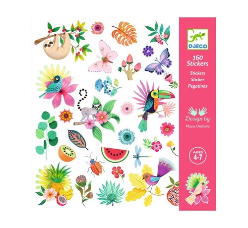 Djeco PAPER STICKERS - Paradise - FSC Mix (Packaging)