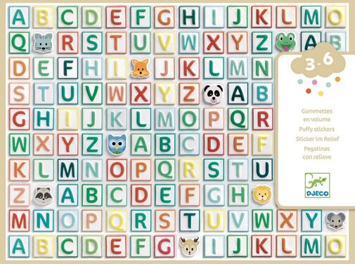 Djeco Puffy Stickers Alfabet