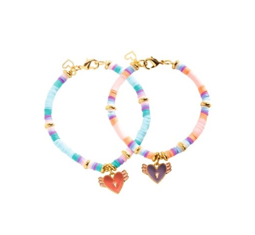 DUO JEWELS - Heart Heishi