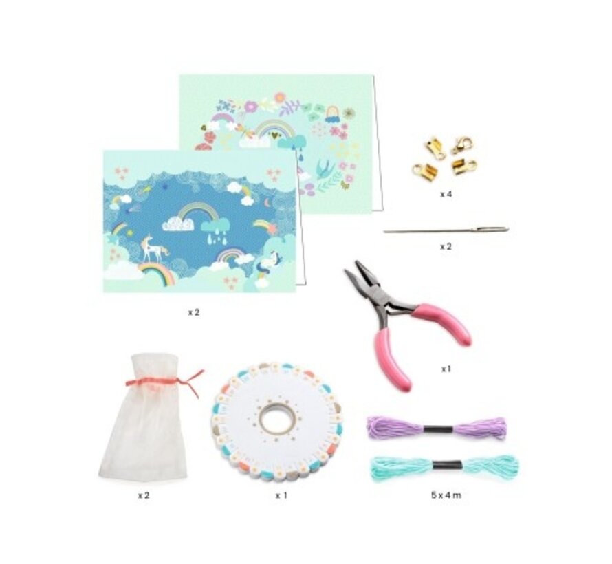 DUO JEWELS - Rainbow Kumihimo