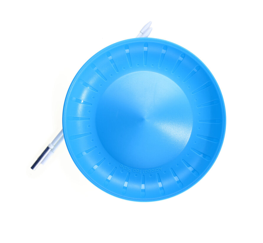 Acrobat - Set Top spinning plate - Light blue + double tip hand stick
