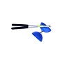 Acrobat - Set 105 Rubber diabolo - Blue + aluminum hand sticks