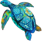 Eureka RainboWooden Puzzle - Sea turtle