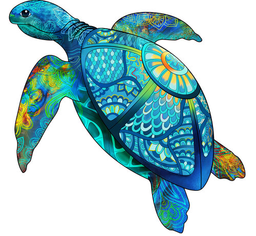 Eureka Regenboog Houten Puzzel Sea Turtle