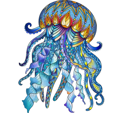 Eureka RainboWooden Puzzle - Jellyfish