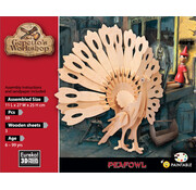 Eureka 3D Wood Model Gepetto's Peafowl