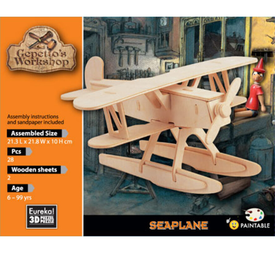 3D Wood Model Gepetto´s Seaplane
