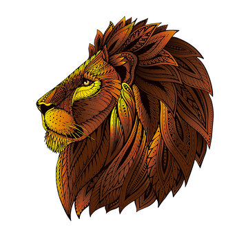 Eureka Rainbow Wooden Puzzle Lion