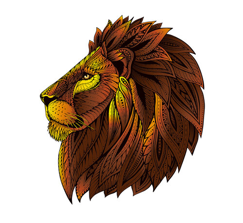 Eureka Rainbow Wooden Puzzle Lion