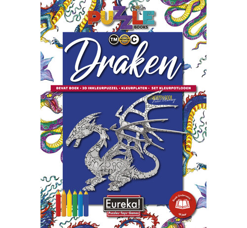 Eureka Puzzle Book 3D Dragons