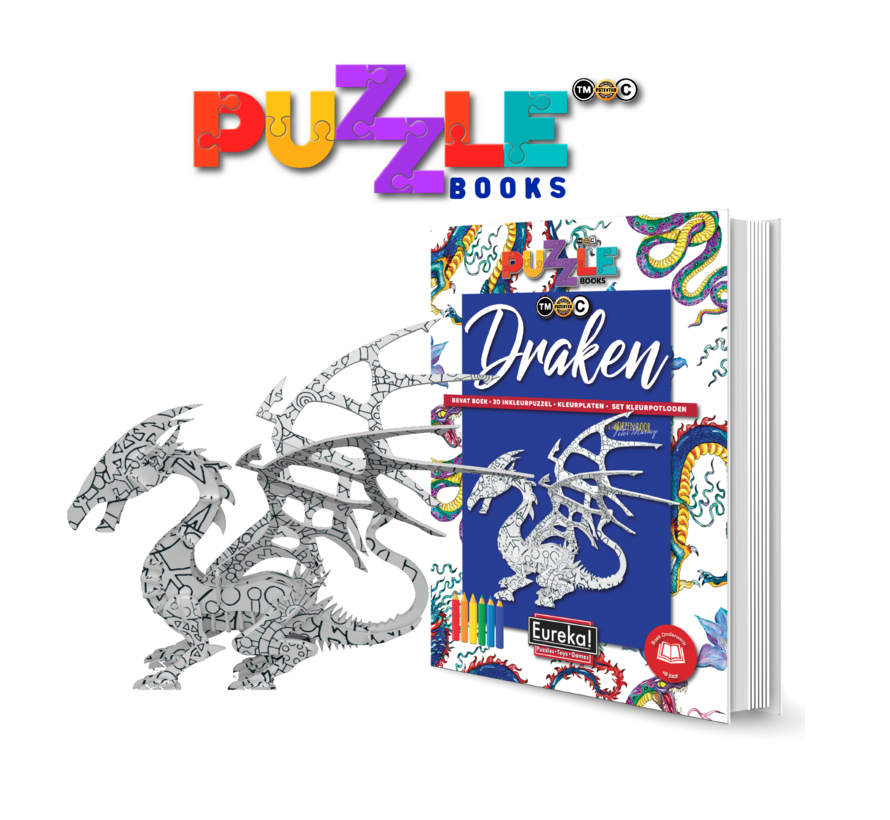 Puzzelboek 3D Draken